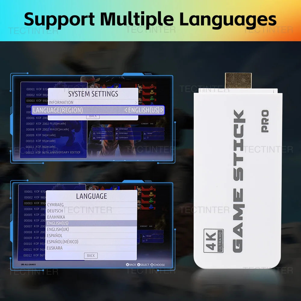 ArcadiaMini™ M15 Plus 4K Game Stick – 30K Retro Games