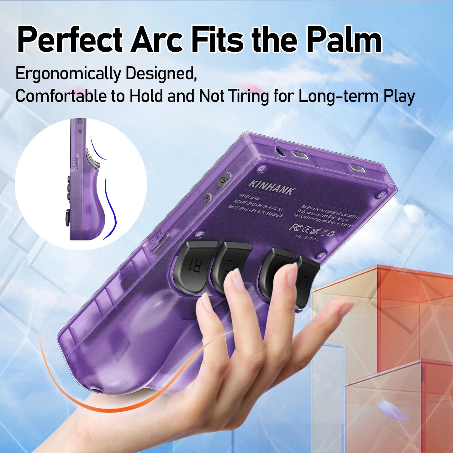 ArcadiaMini™ K36 Retro Handheld Video Game Console-16000 Games