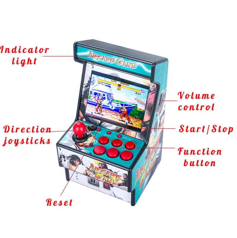 Mini Arcade Game Machine  (Built-in 150+ Classics Retro Game For SEGA)