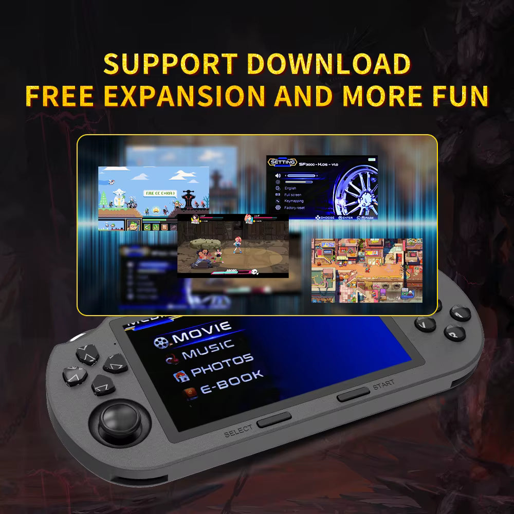 ArcadiaMini™ SF3000 - Built-in 20000+ Games