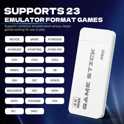 ArcadiaMini™ M15 Plus 4K Game Stick – 30K Retro Games