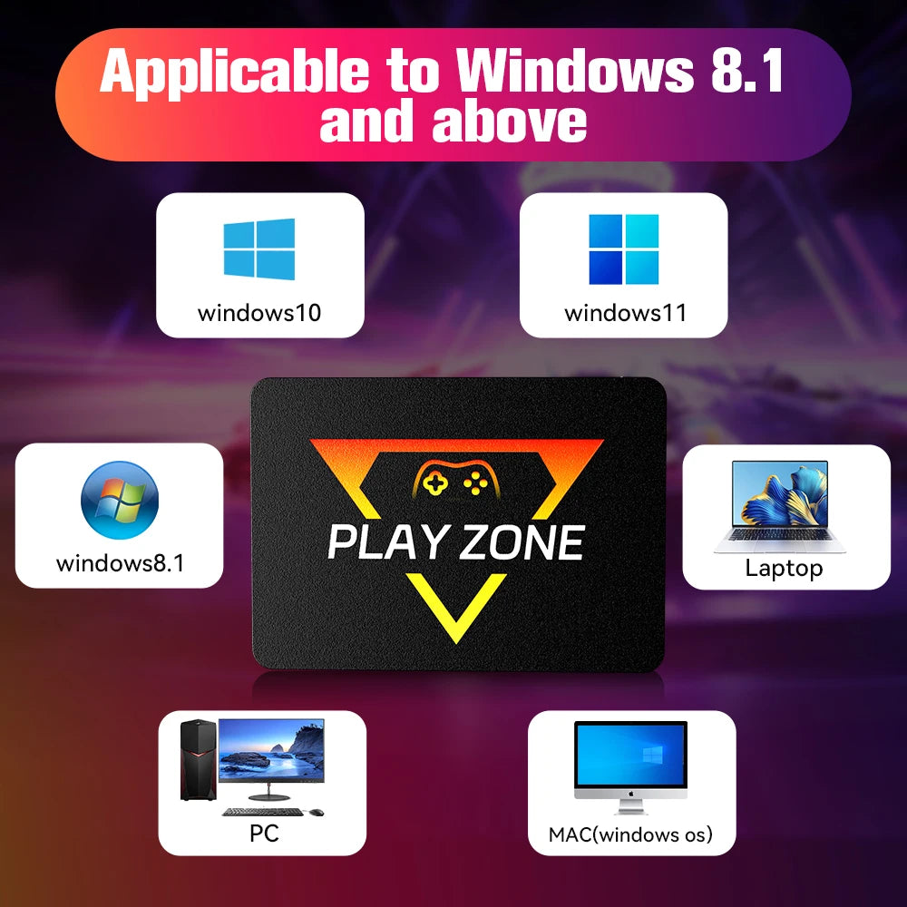 Arcadiamini™ RetroVault 1TB — Plug & Play Retro Gaming SSD (16,000+ Classics)